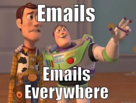 emails everywhere